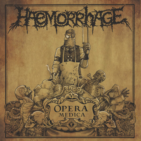 HAEMORRHAGE - Opera Medica (12" MLP on Silkscreened Beer Vinyl w/ Black & White Splatter)