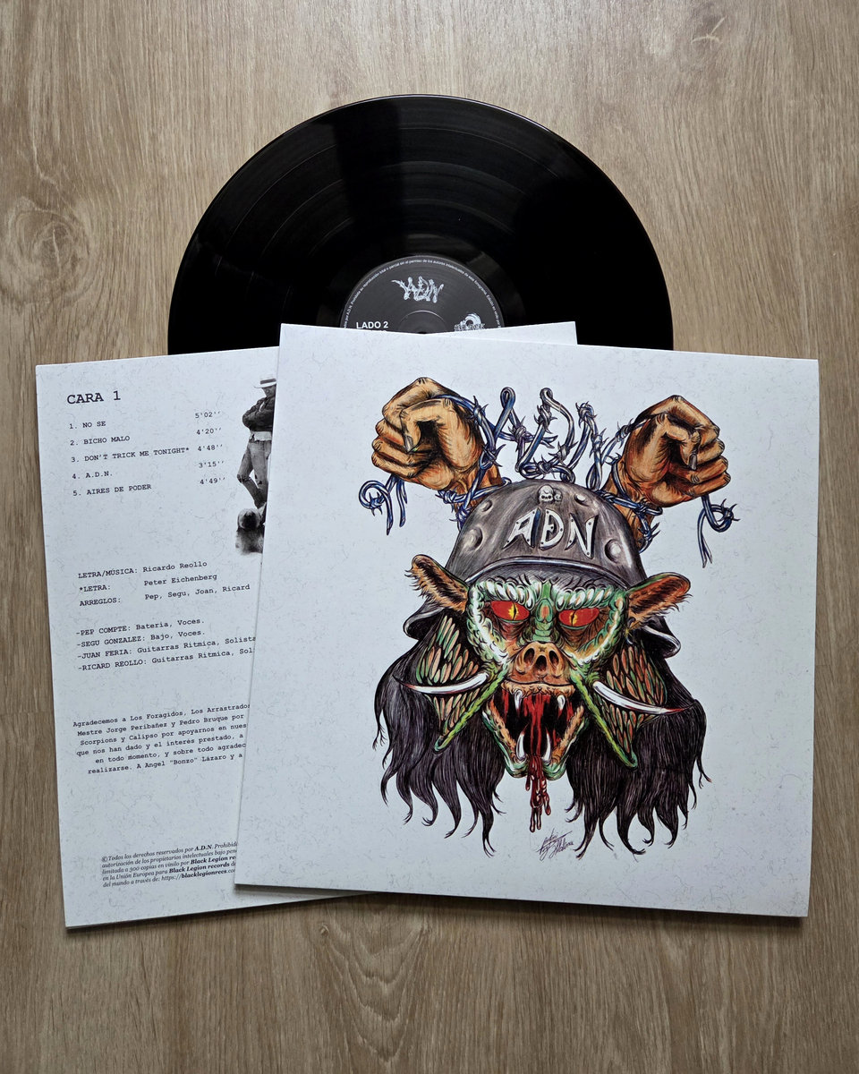 A.D.N. - s/t (12" LP on Black Vinyl) - Image 2
