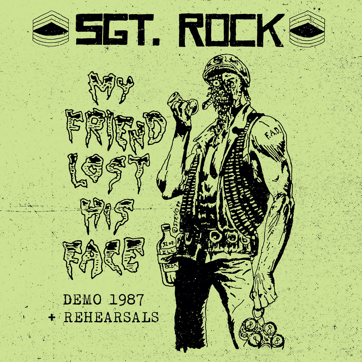 SGT. ROCK - My Friend Lost his Face (12" LP on Black Vinyl, Bonus CD)