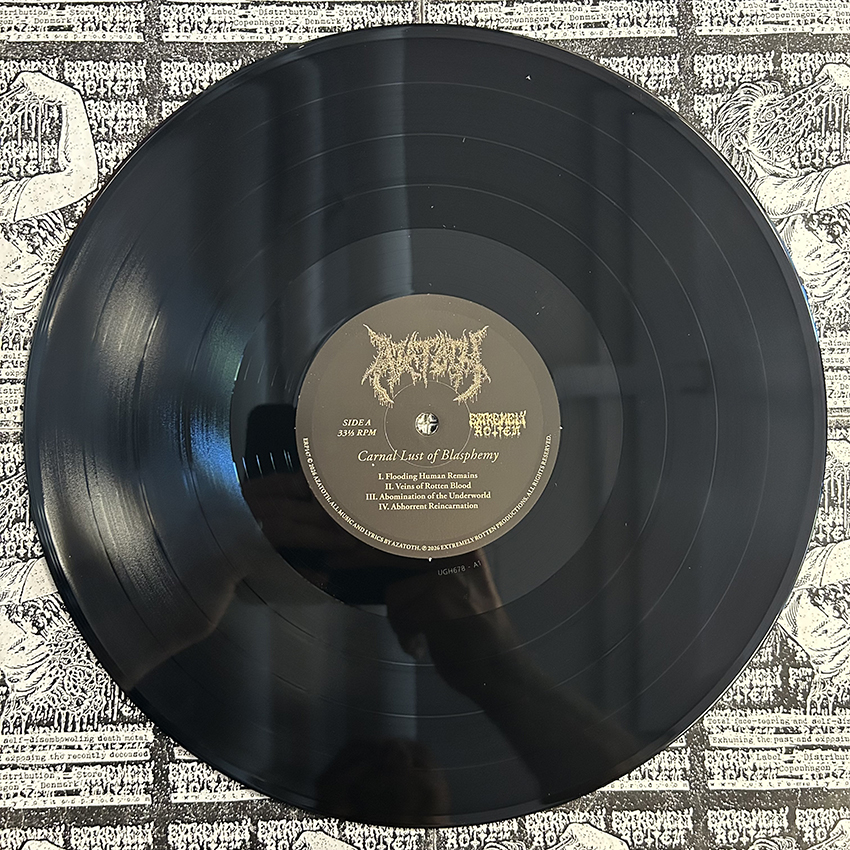 AZATOTH – Carnal Lust of Blasphemy (12" LP on Black Vinyl) - Image 8