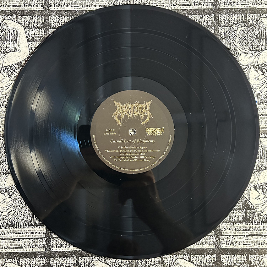AZATOTH – Carnal Lust of Blasphemy (12" LP on Black Vinyl) - Image 9