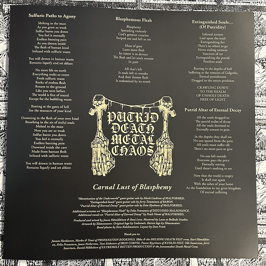 AZATOTH – Carnal Lust of Blasphemy (12" LP on Black Vinyl) - Image 6