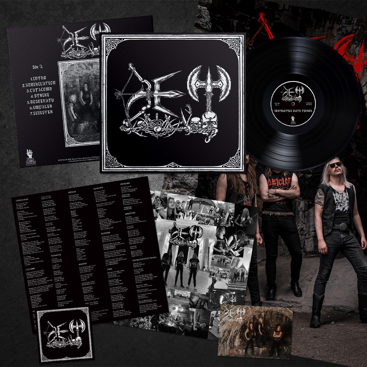 DET - Destructive Elite Terror (12" LP on Black Vinyl) - Image 2