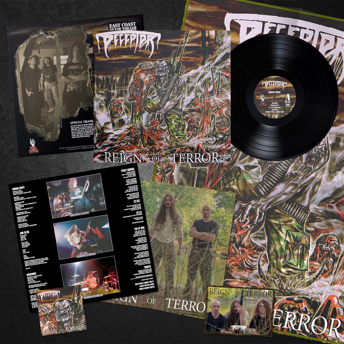 DECEPTOR - Reign of Terror (12" LP on Black Vinyl) - Image 2