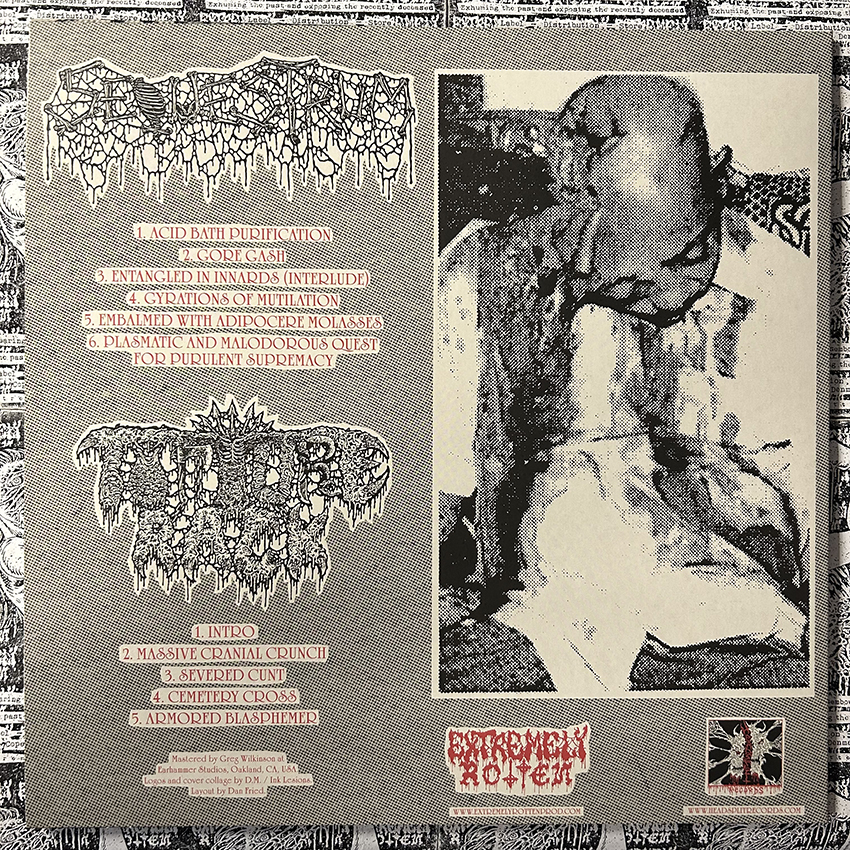 SEQUESTRUM / TORTURE RACK – s/t (12" LP on Black Vinyl) - Image 3